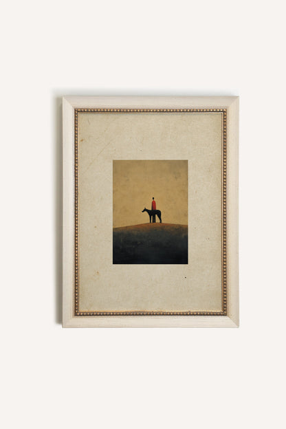 BOUND IN SILENCE, Artwork on rigid canvas, signature frame by Atelier Dansereau