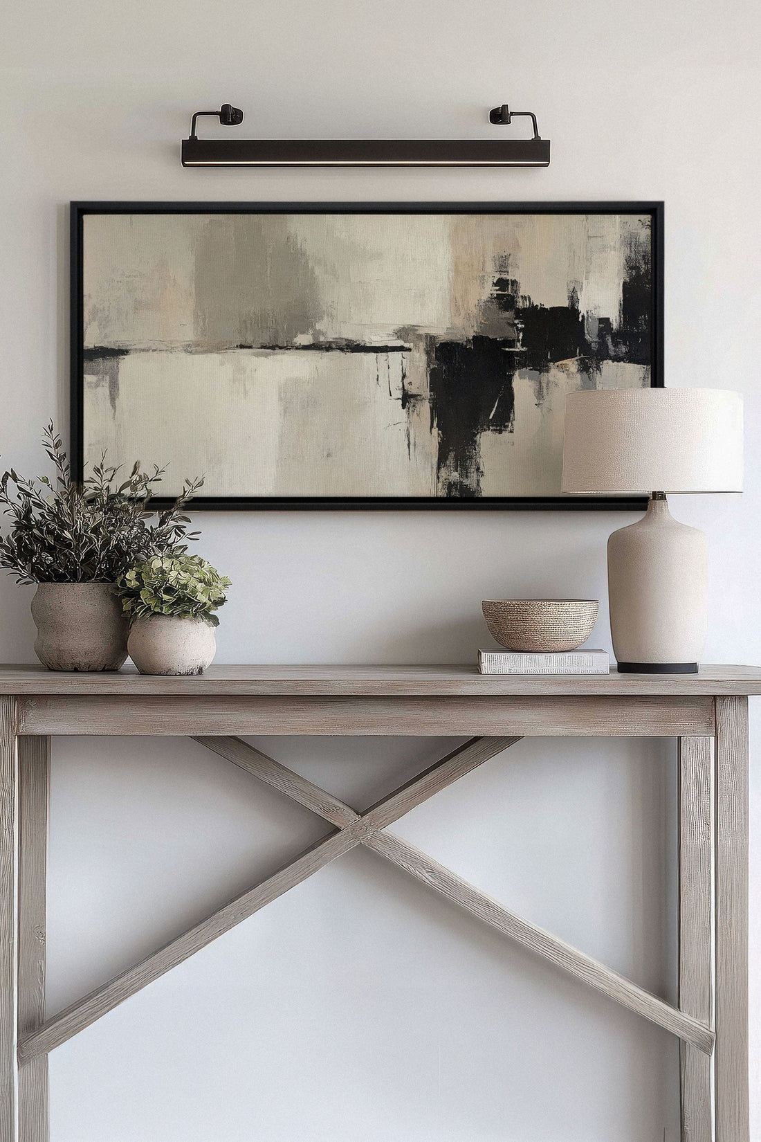 OLEKA CANVAS - MINERAL ESSENCE, Oeuvre sur toile étirée, encadré Noir