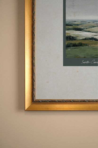 SAINTE-CAMILLE, Oeuvre sur toile rigide, encadré Vintage Or