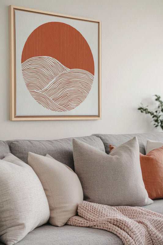 EARTH WAVES, Work on stretched canvas