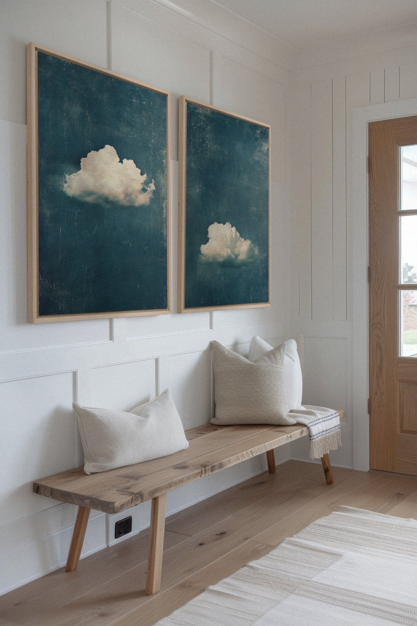 TWILIGHT BLUE SET (2 Works on stretched canvas)