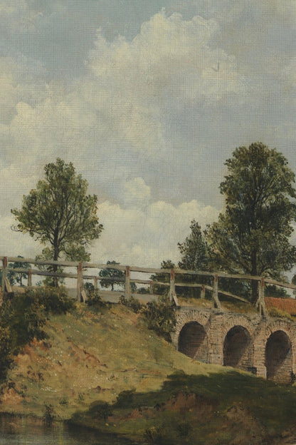 SENTIER DU TEMPS, Artwork on rigid canvas, framed in Vintage Bronze
