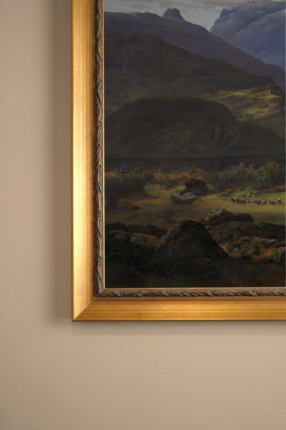 BREATH OF SUMMITS, VINTAGE GOLD FRAME