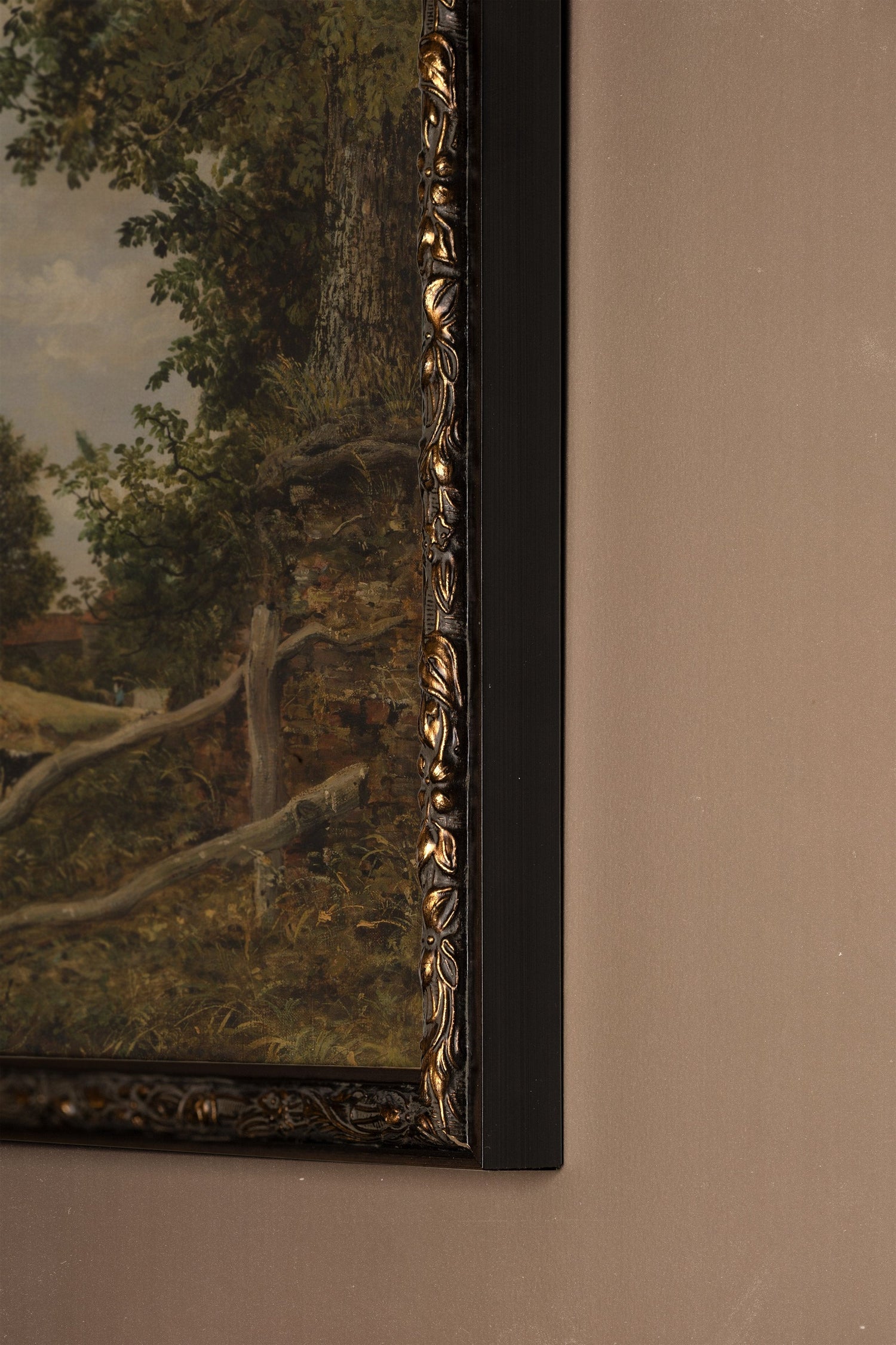 SENTIER DU TEMPS, Artwork on rigid canvas, framed in Vintage Bronze
