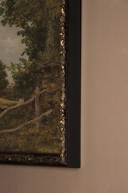 SENTIER DU TEMPS, Artwork on rigid canvas, framed in Vintage Bronze