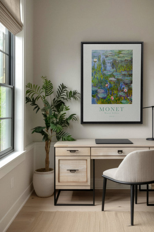 WATER LILIES, Work on stretched canvas