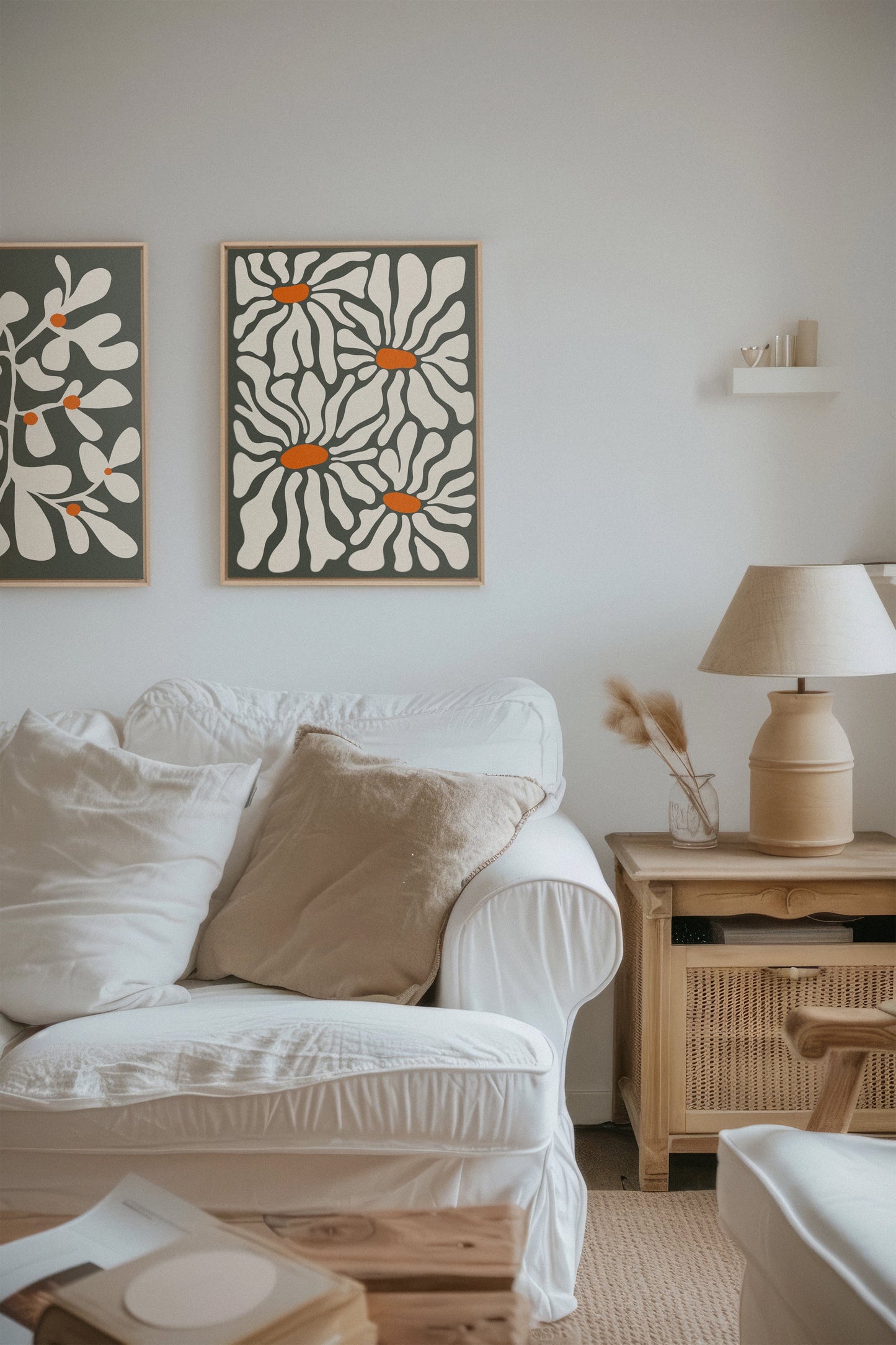 PÉTALES EN FUSION (2 Works on stretched canvas)