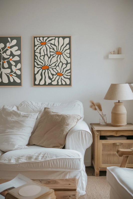 PÉTALES EN FUSION (2 Works on stretched canvas)