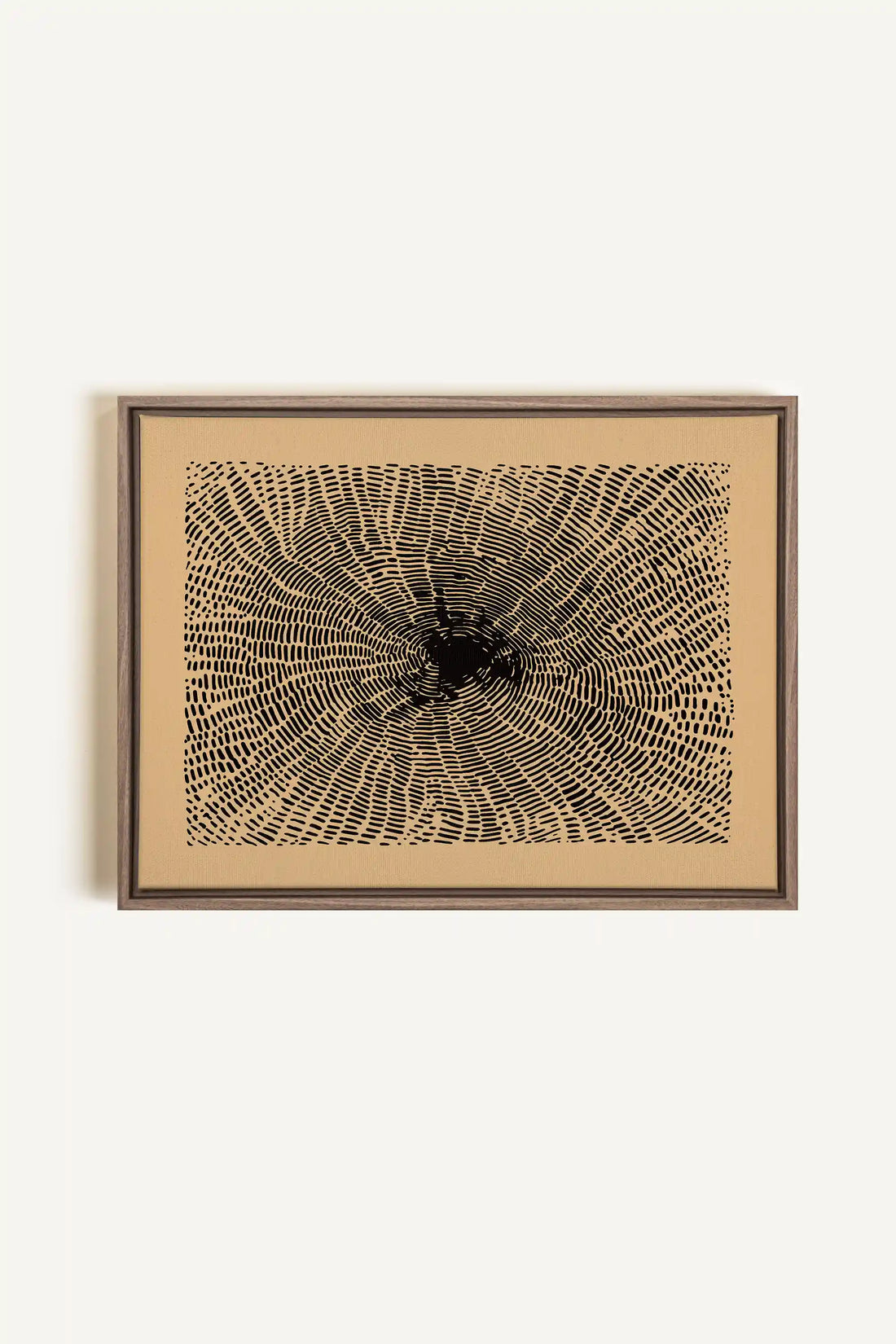 ANCIENT ROOTS, Artwork on stretched canvas, framed in Brown Oak