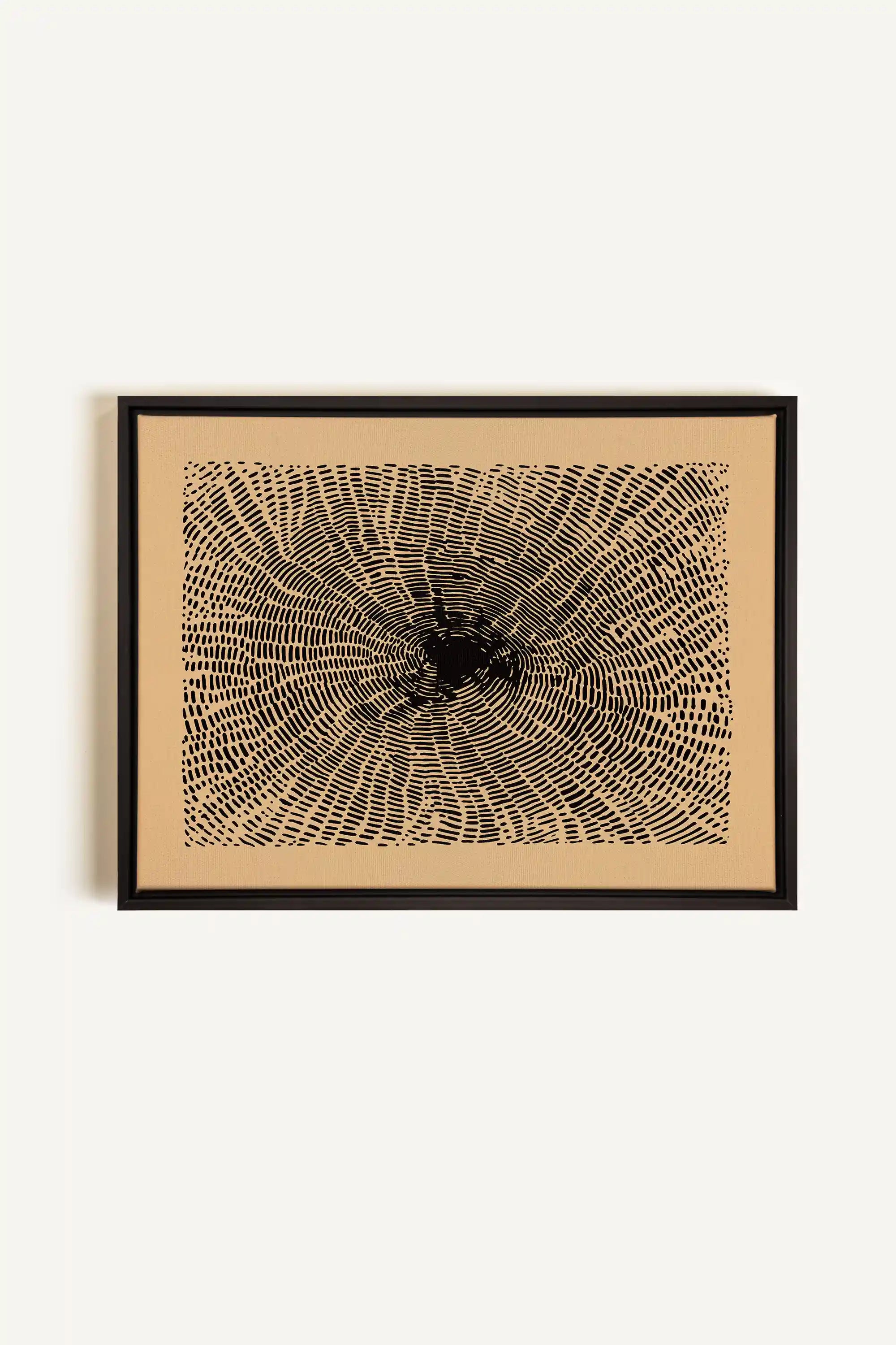 ANCIENT ROOTS, Oeuvre sur toile étirée, encadré Noir