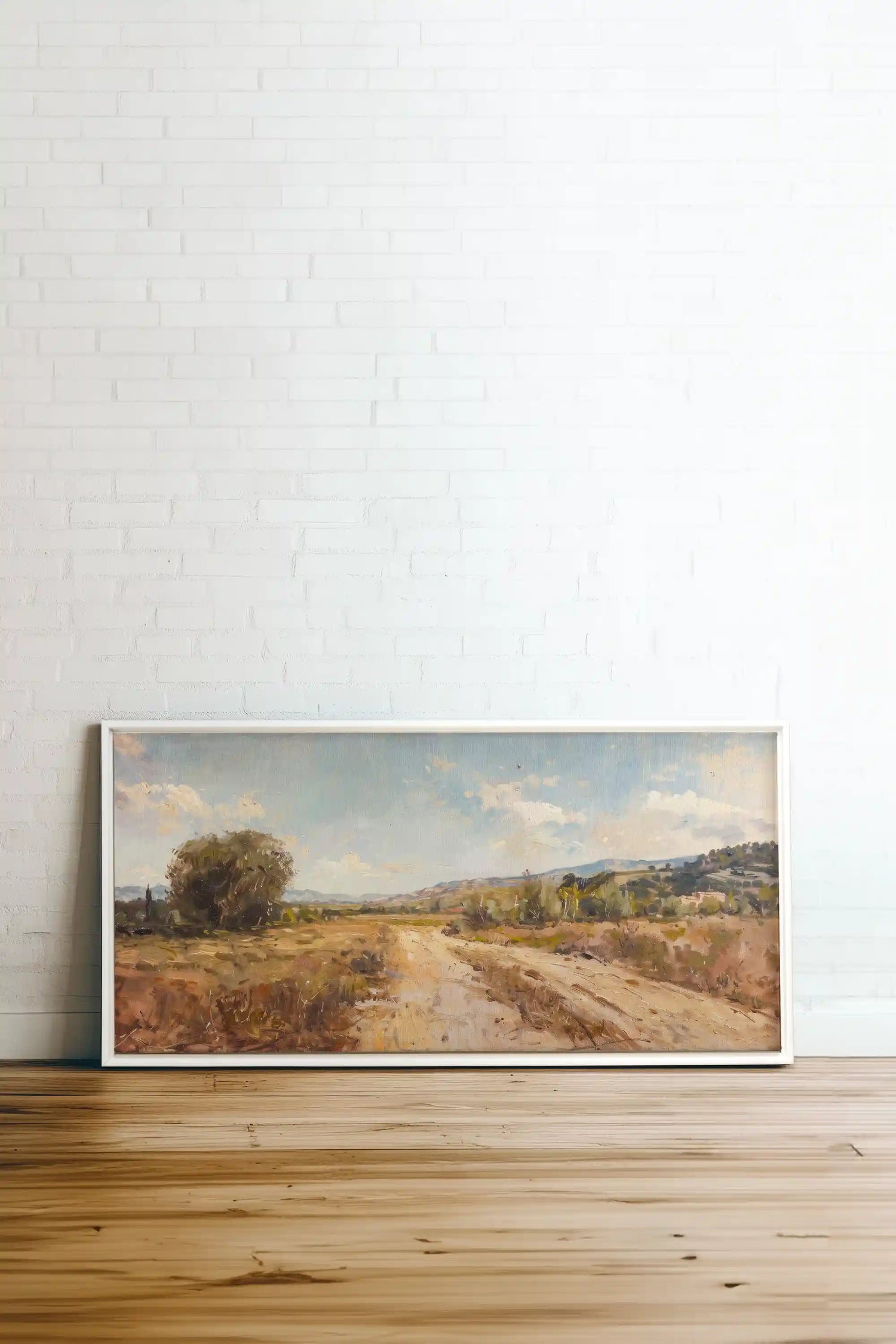 Andalusian Mirage, Oeuvre sur toile étirée, encadré Blanc