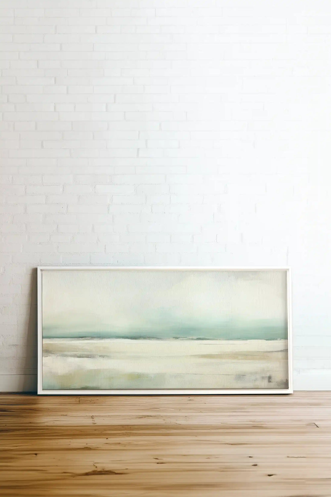 ARTIC STROKES, Artwork on stretched canvas, framed in white