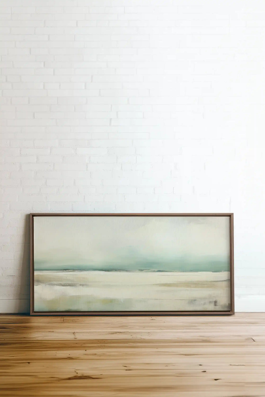 ARTIC STROKES, Artwork on stretched canvas, framed in Brown Oak