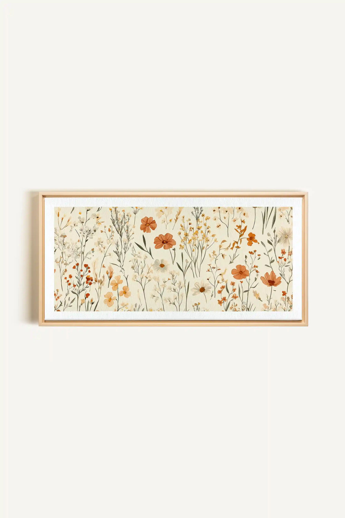 AUTUMN GARDEN, Artwork on stretched canvas, framed Natural Light