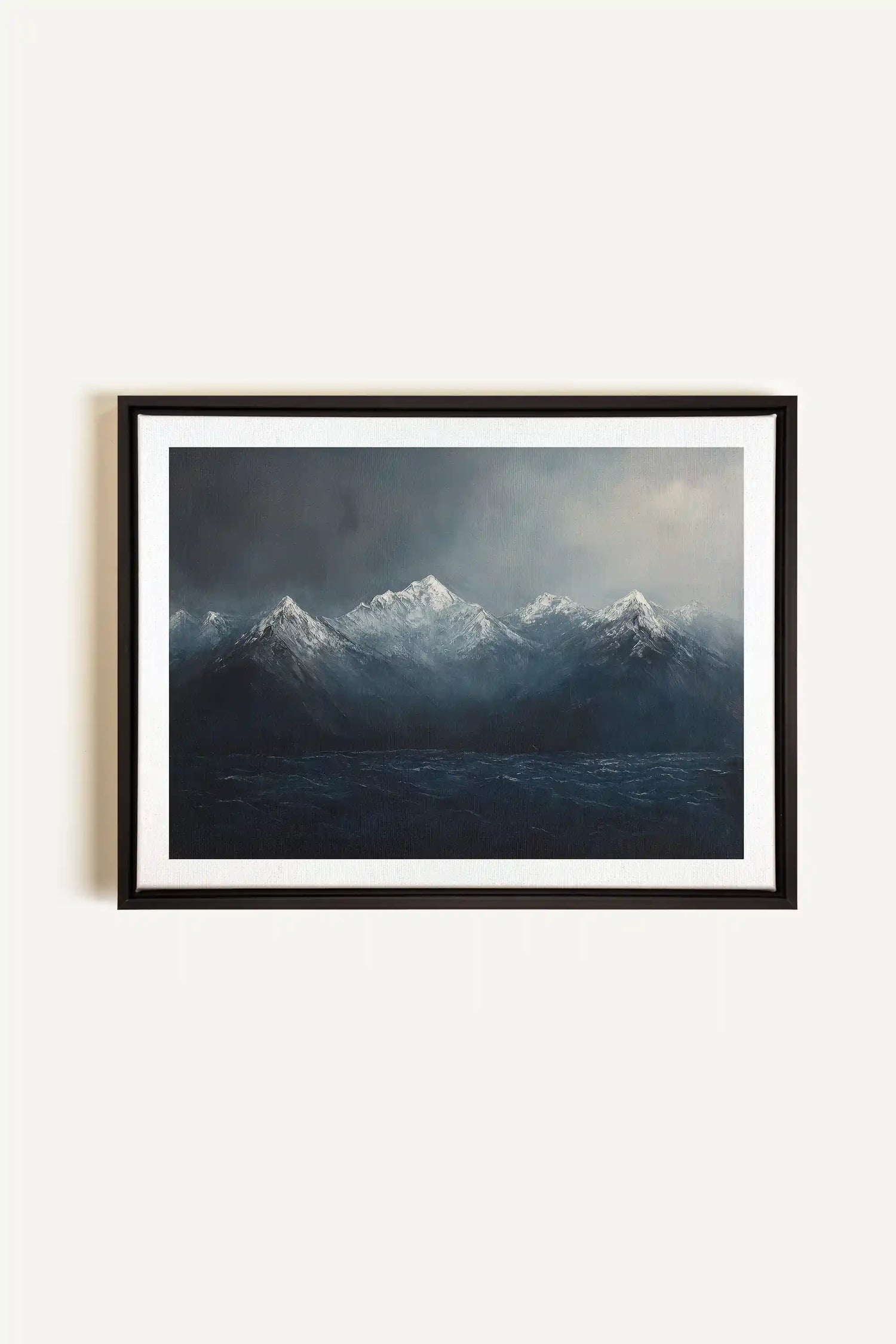 BEYOND THE RIDGE, Oeuvre sur toile étirée, encadré Noir