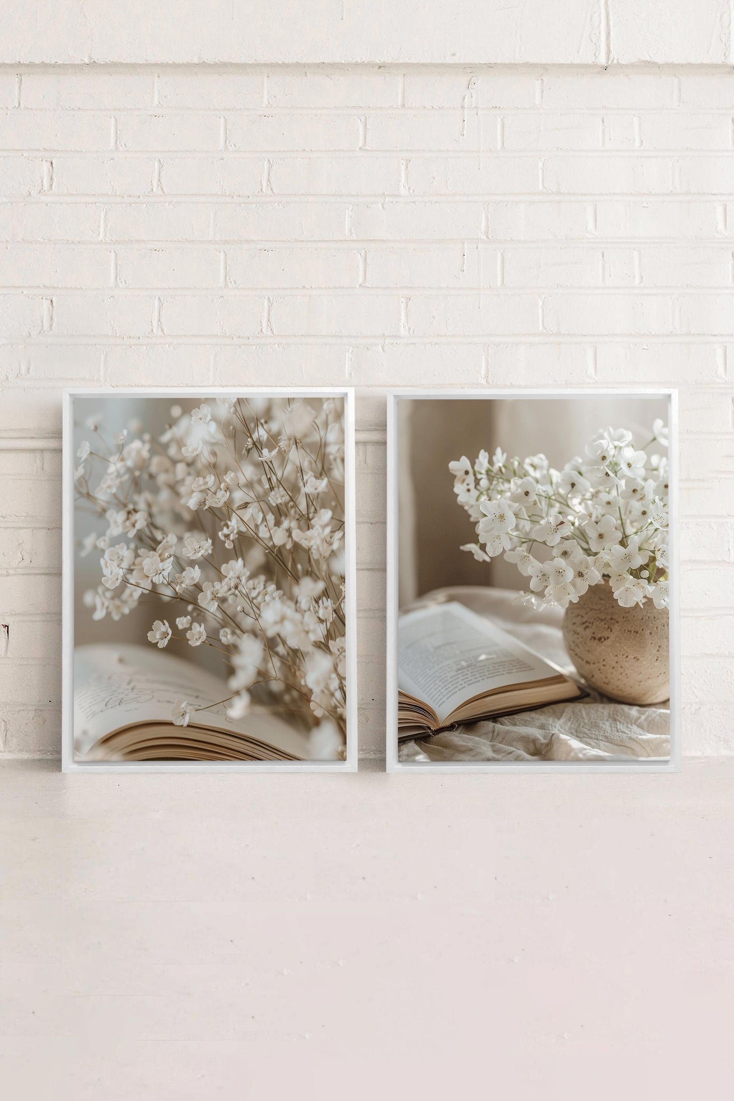 TIMELESS BEAUTY DUO (2 works on stretched canvas)