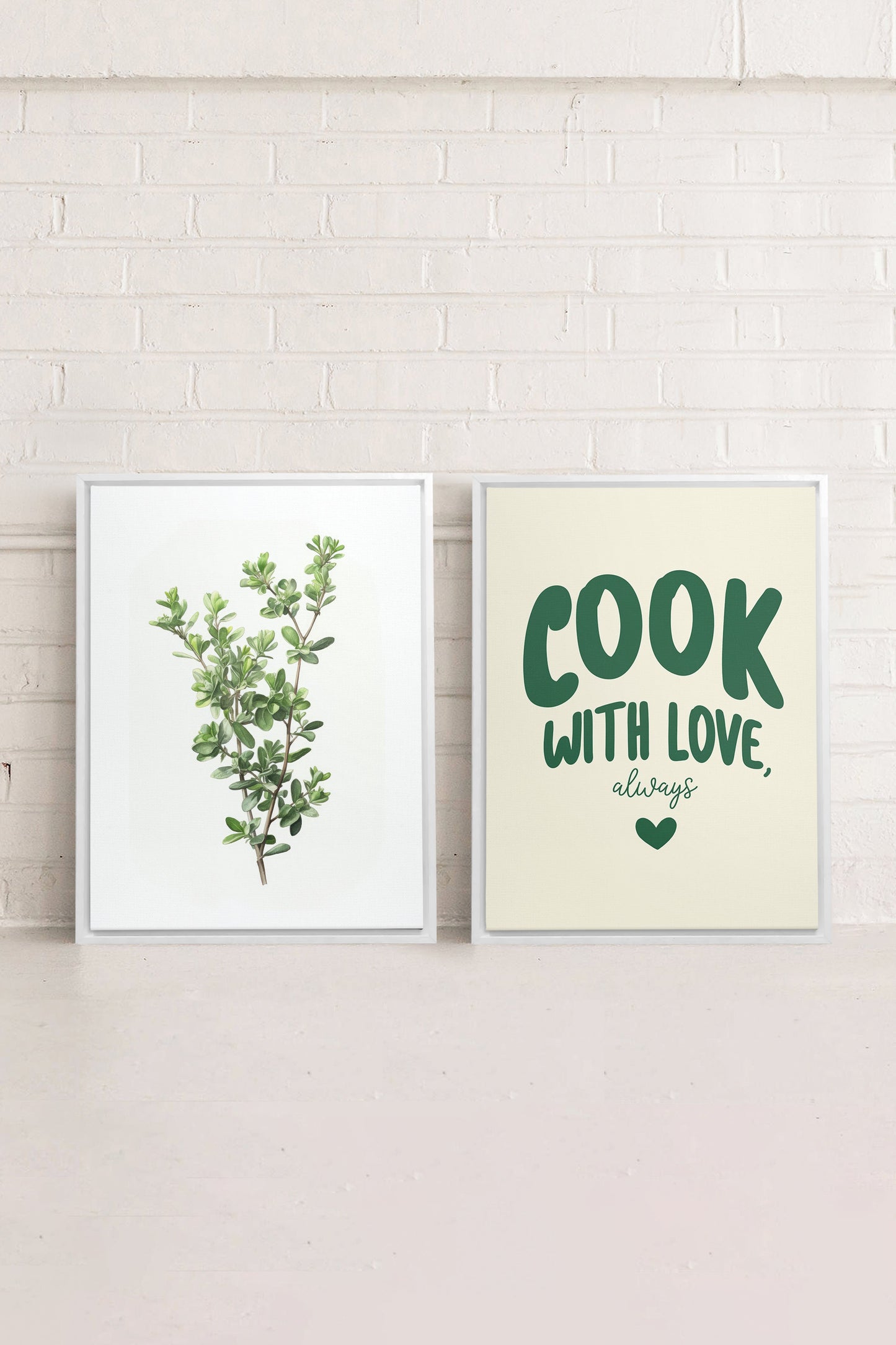 KITCHEN COMBINATION (2 works on stretched canvas)