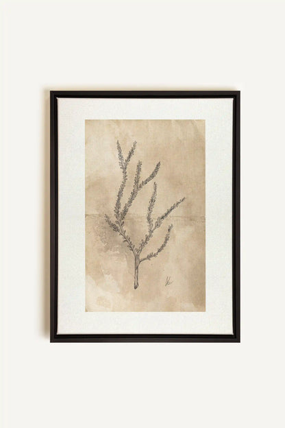 BLOOMING FLOWER I, Artwork on stretched canvas, framed in black