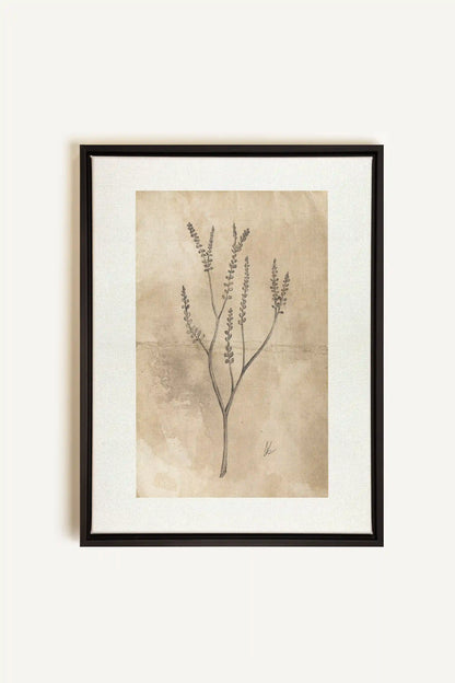 BLOOMING FLOWER II, Artwork on stretched canvas, framed in black