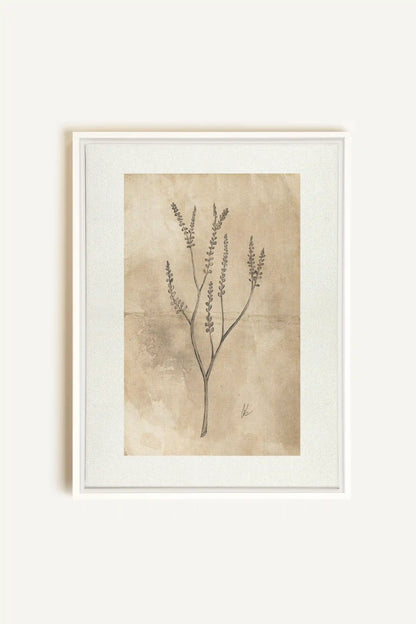 BLOOMING FLOWER II, Artwork on stretched canvas, framed in white