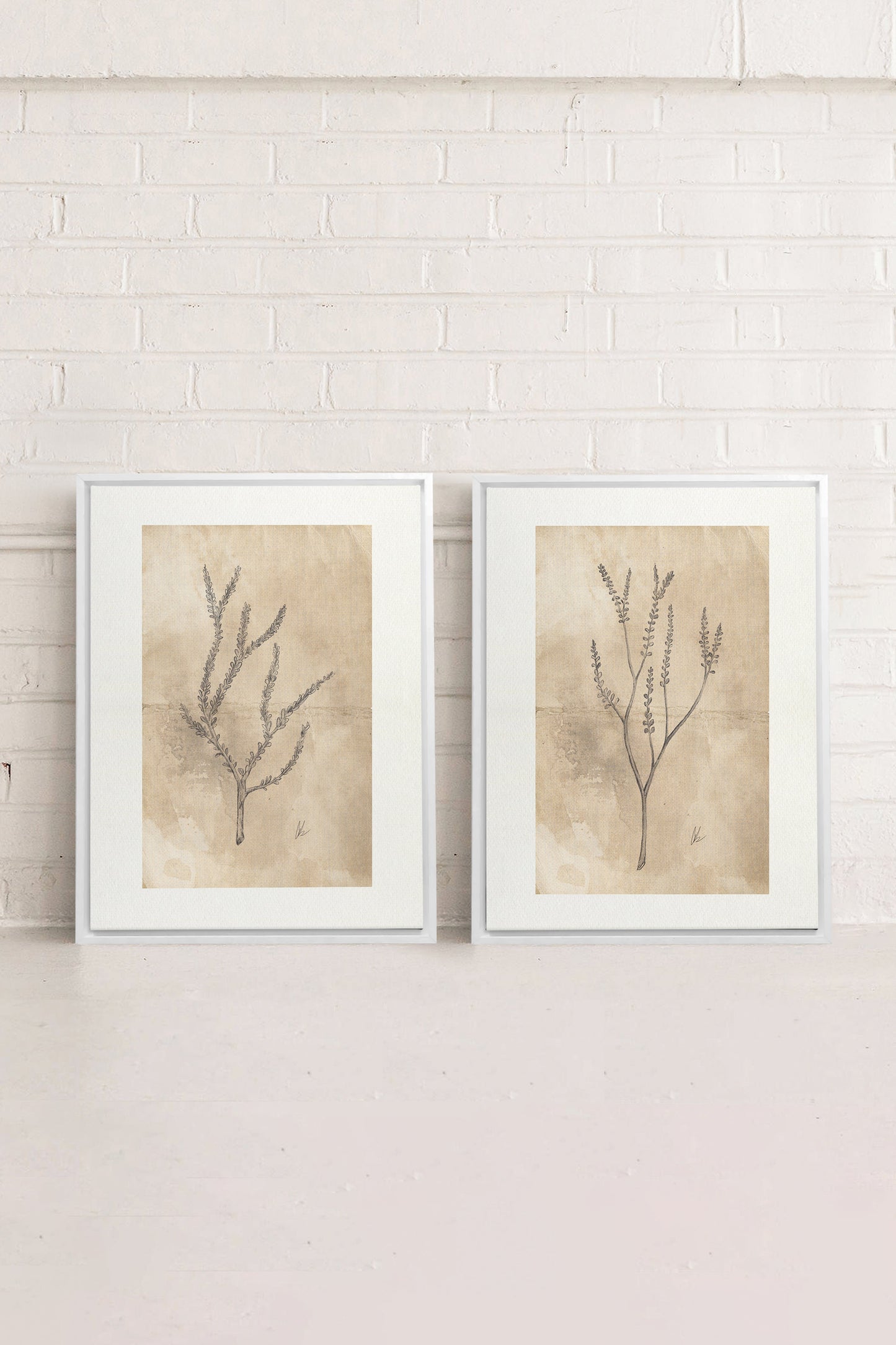 COMBINAISON JADE WILSON (2 Works on stretched canvas)