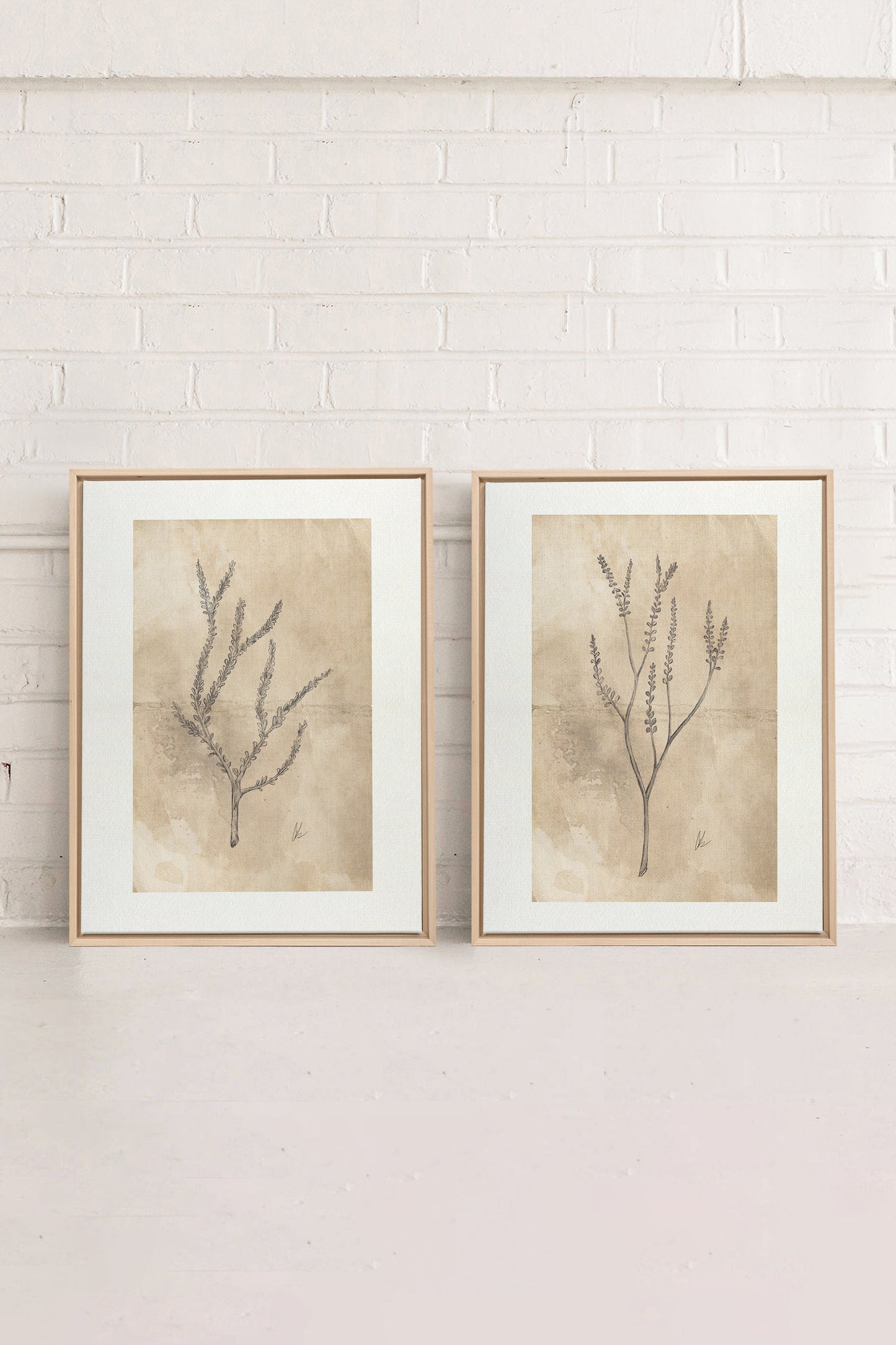 COMBINAISON JADE WILSON (2 Works on stretched canvas)