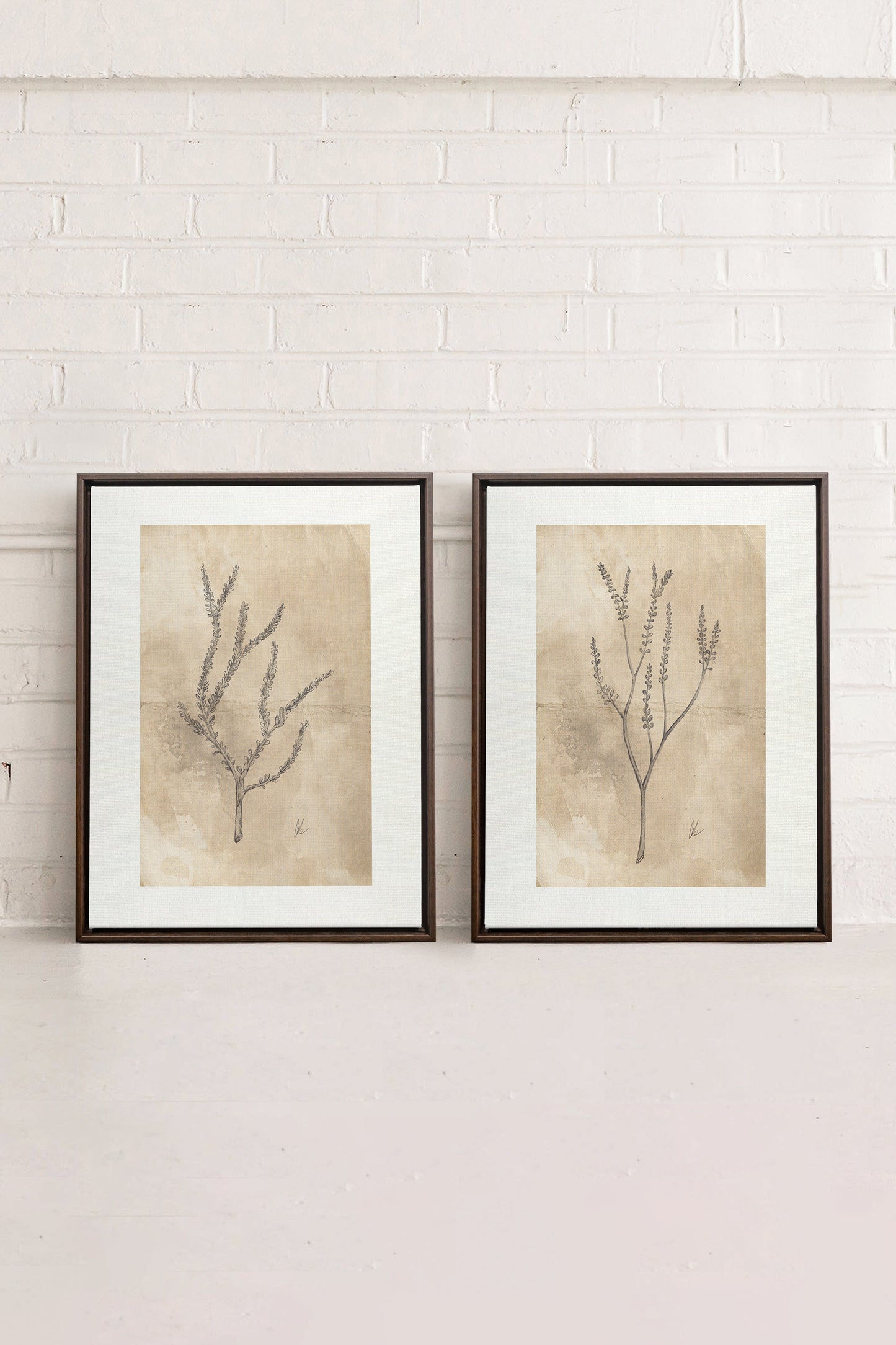COMBINAISON JADE WILSON (2 Works on stretched canvas)