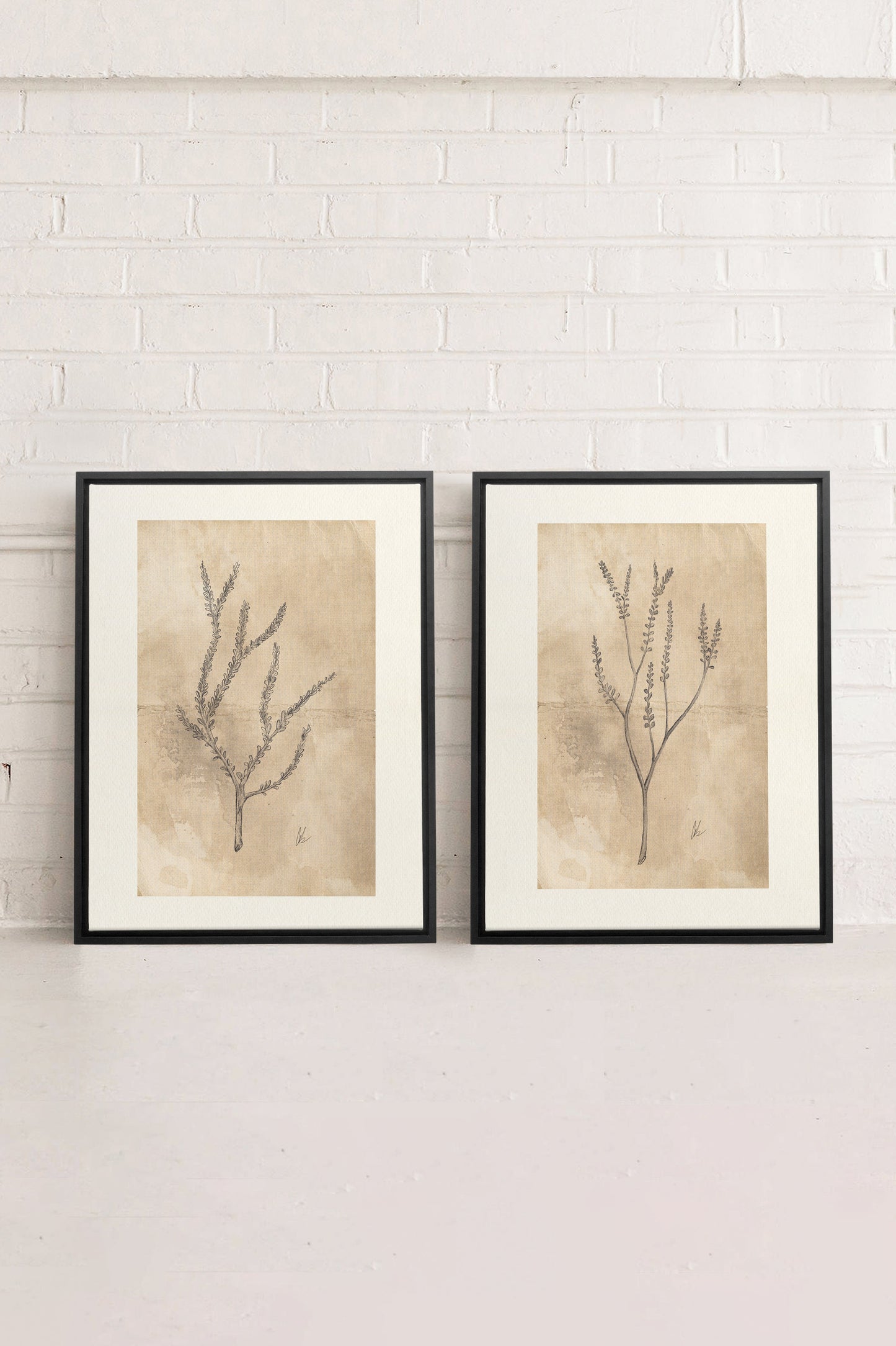 COMBINAISON JADE WILSON (2 Works on stretched canvas)