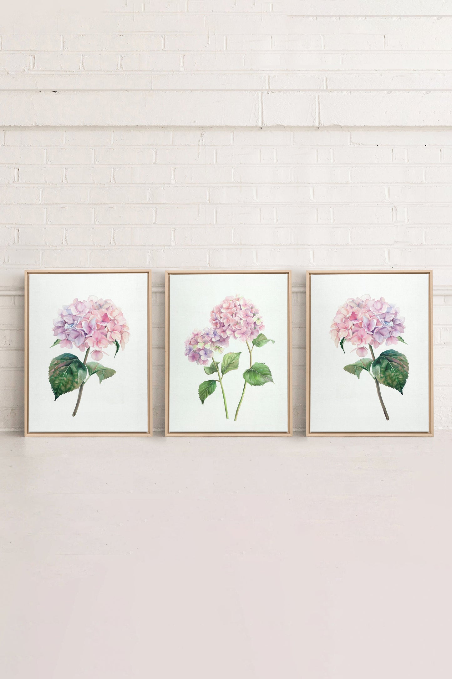BLOSSOMING TRIO (3 works on stretched canvas)