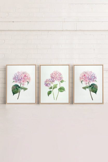 BLOSSOMING TRIO (3 works on stretched canvas)
