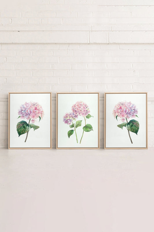BLOSSOMING TRIO (3 works on stretched canvas)