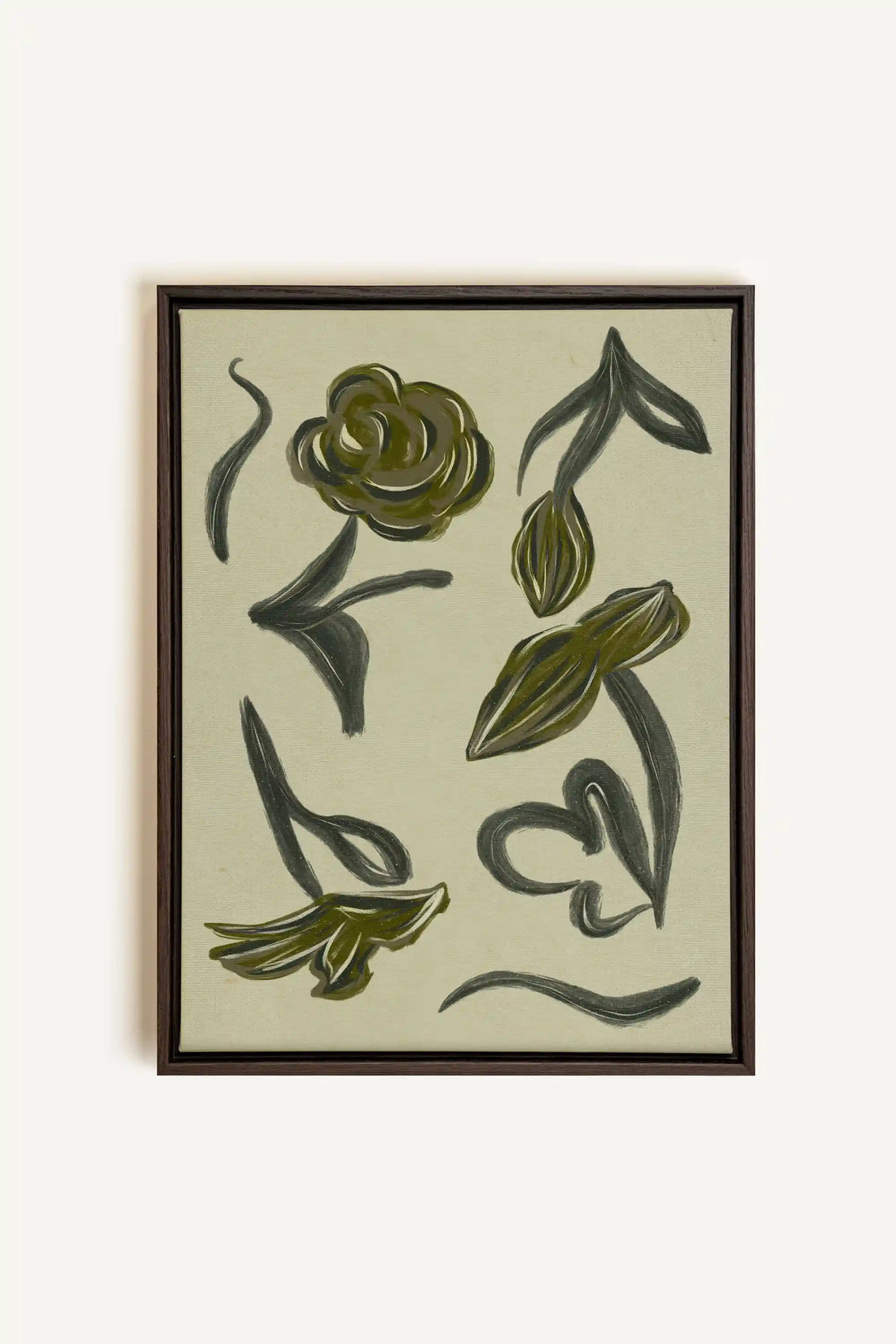 BOTANIC RELIC, Oeuvre sur toile étirée, encadré Brun Noyer