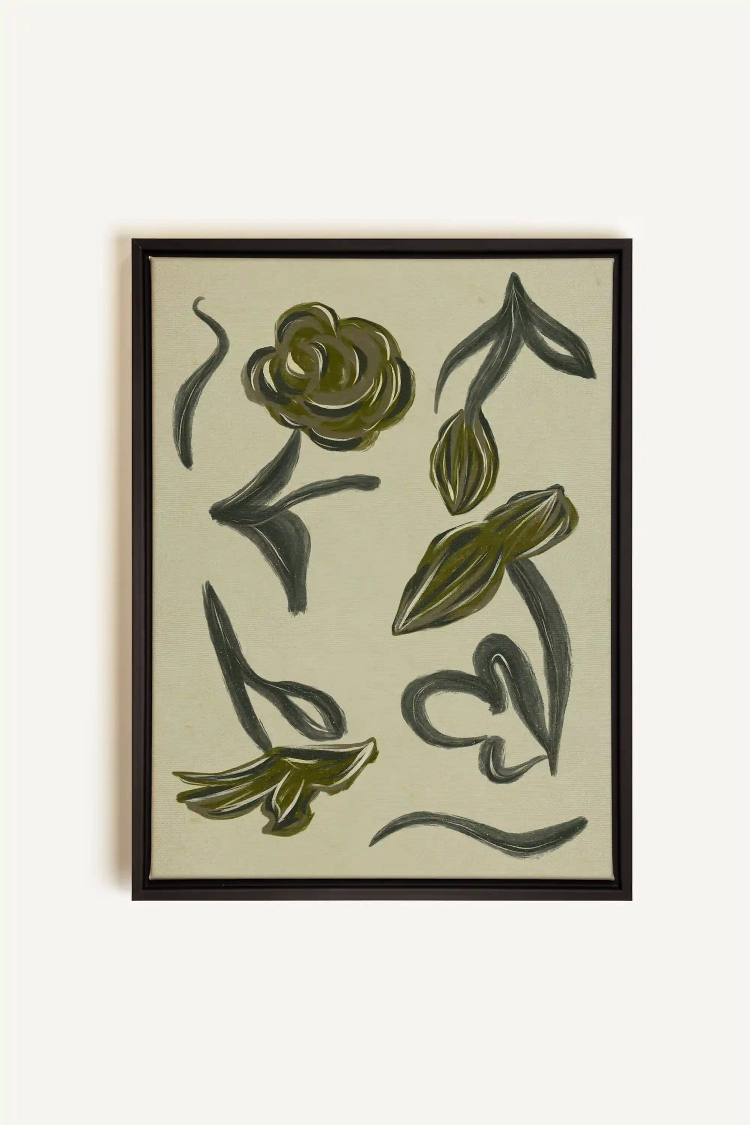 BOTANIC RELIC, Oeuvre sur toile étirée, encadré Noir
