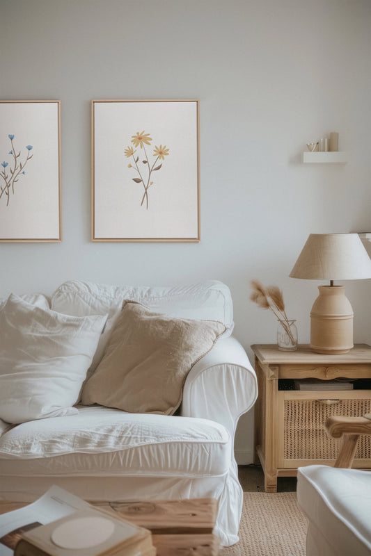 BOUQUET RUSTIQUE (2 works on stretched canvas)