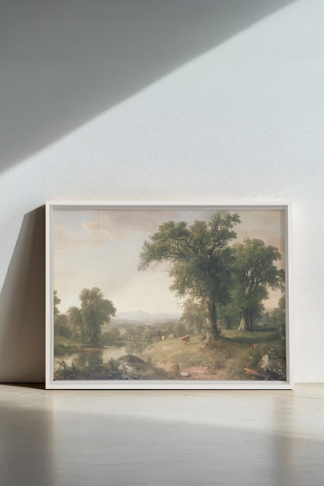 BREATHER, Oeuvre sur toile étirée, encadré Blanc