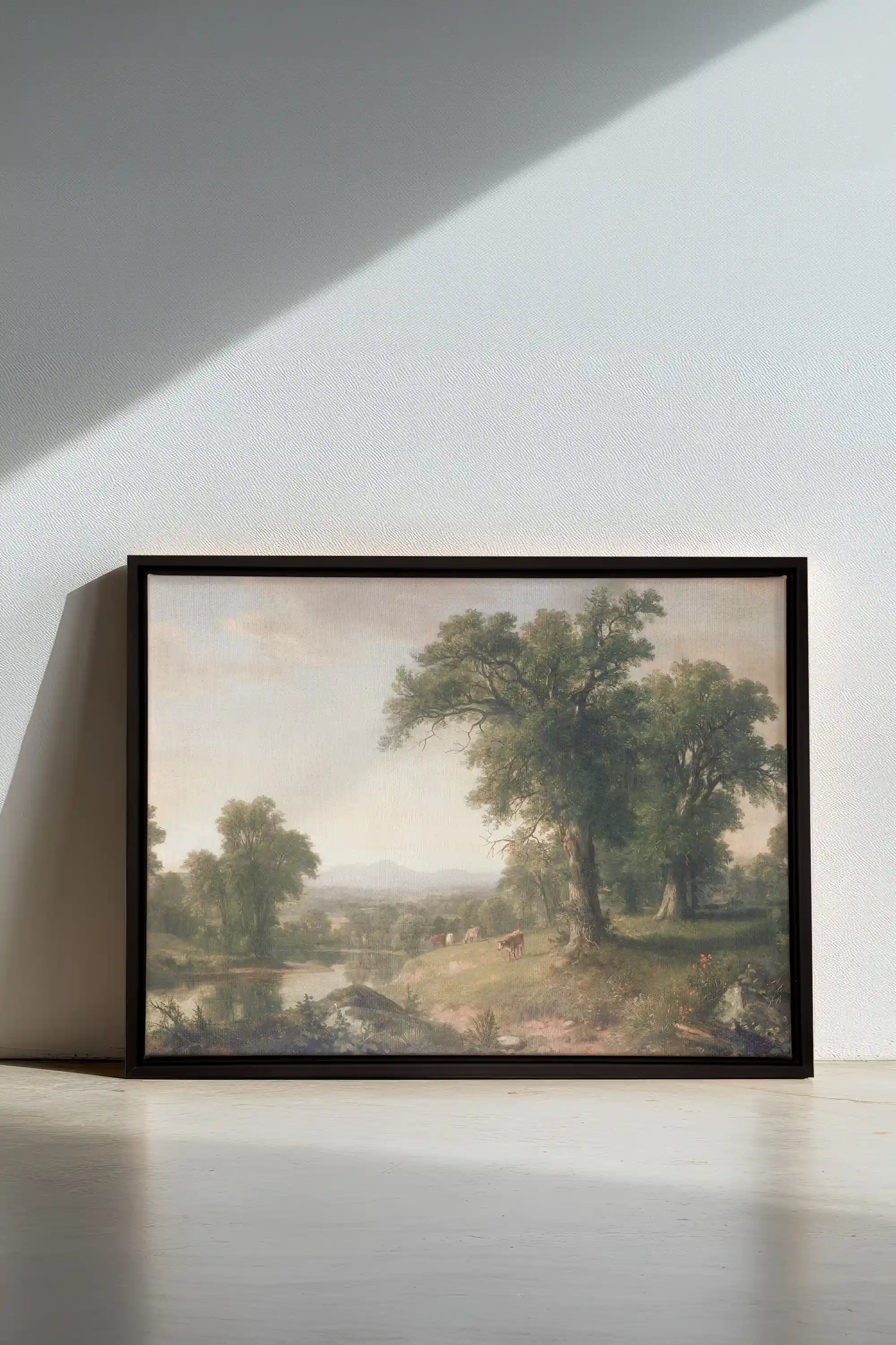 BREATHER, Oeuvre sur toile étirée, encadré Noir