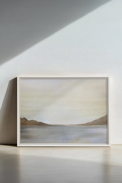 BRISE, Artwork on stretched canvas, framed in white