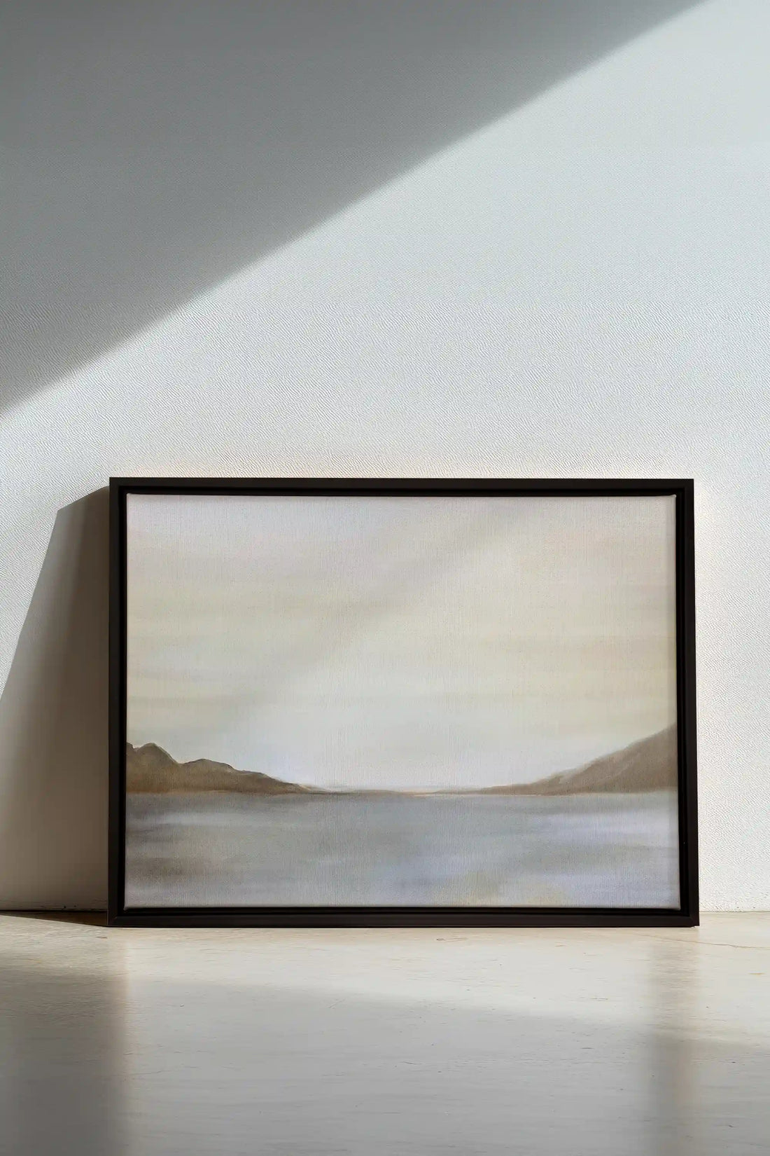 BRISE, Oeuvre sur toile étirée, encadré Noir