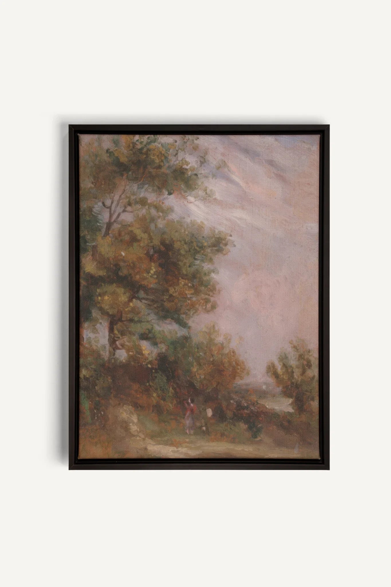 BLUSH SKY GROVE, Oeuvre sur toile étirée, encadré Noir