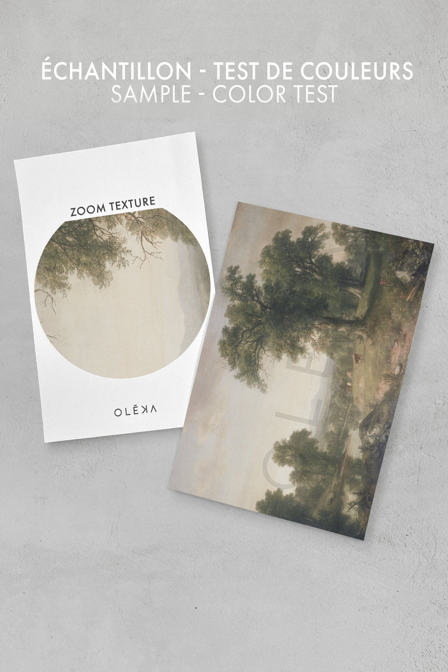 OLEKA CANVAS - BREATHER, Oeuvre sur toile étirée, encadré Blanc