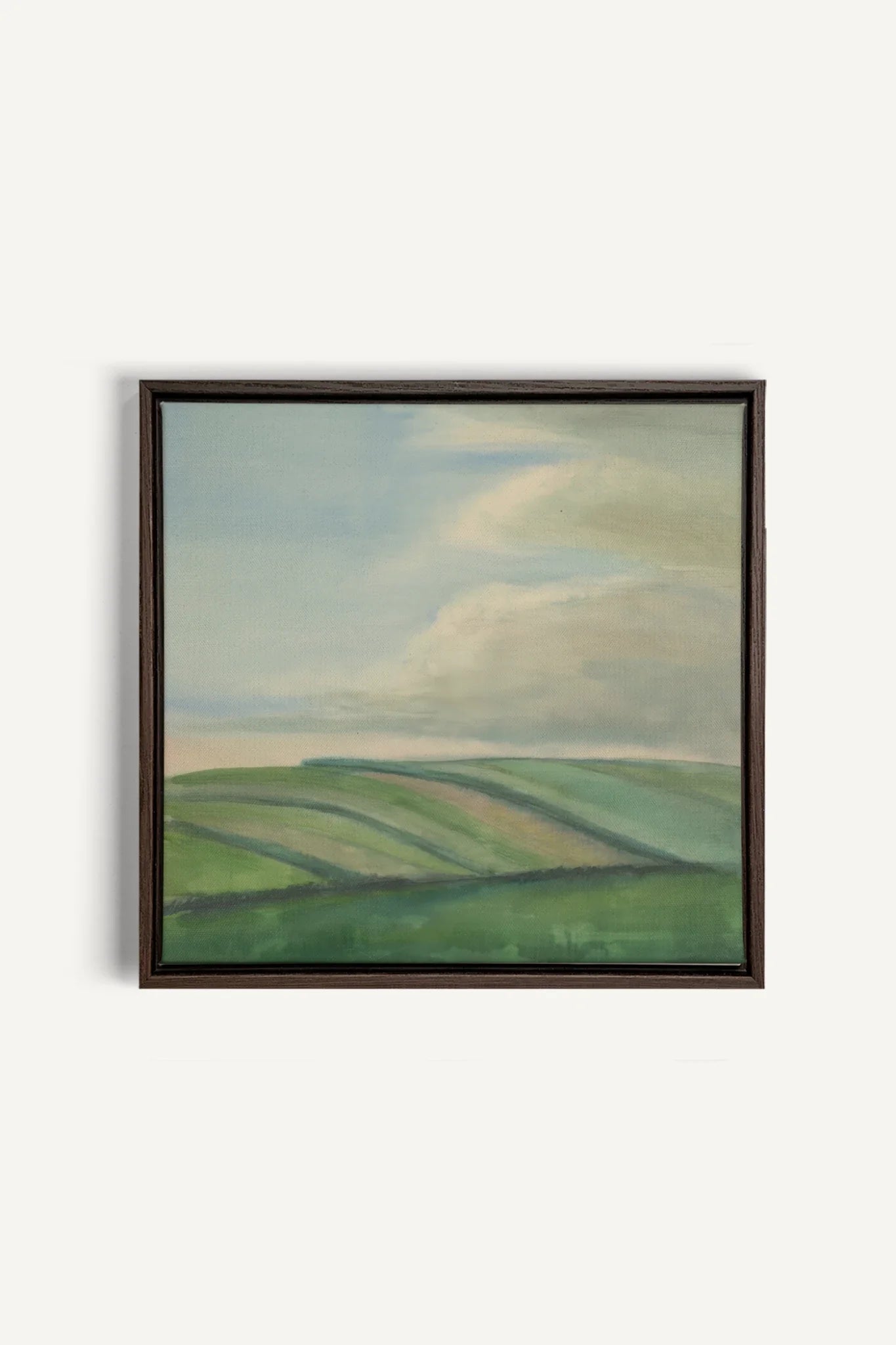 BREATHE THE SKY, Oeuvre sur toile étirée, encadré Brun Noyer