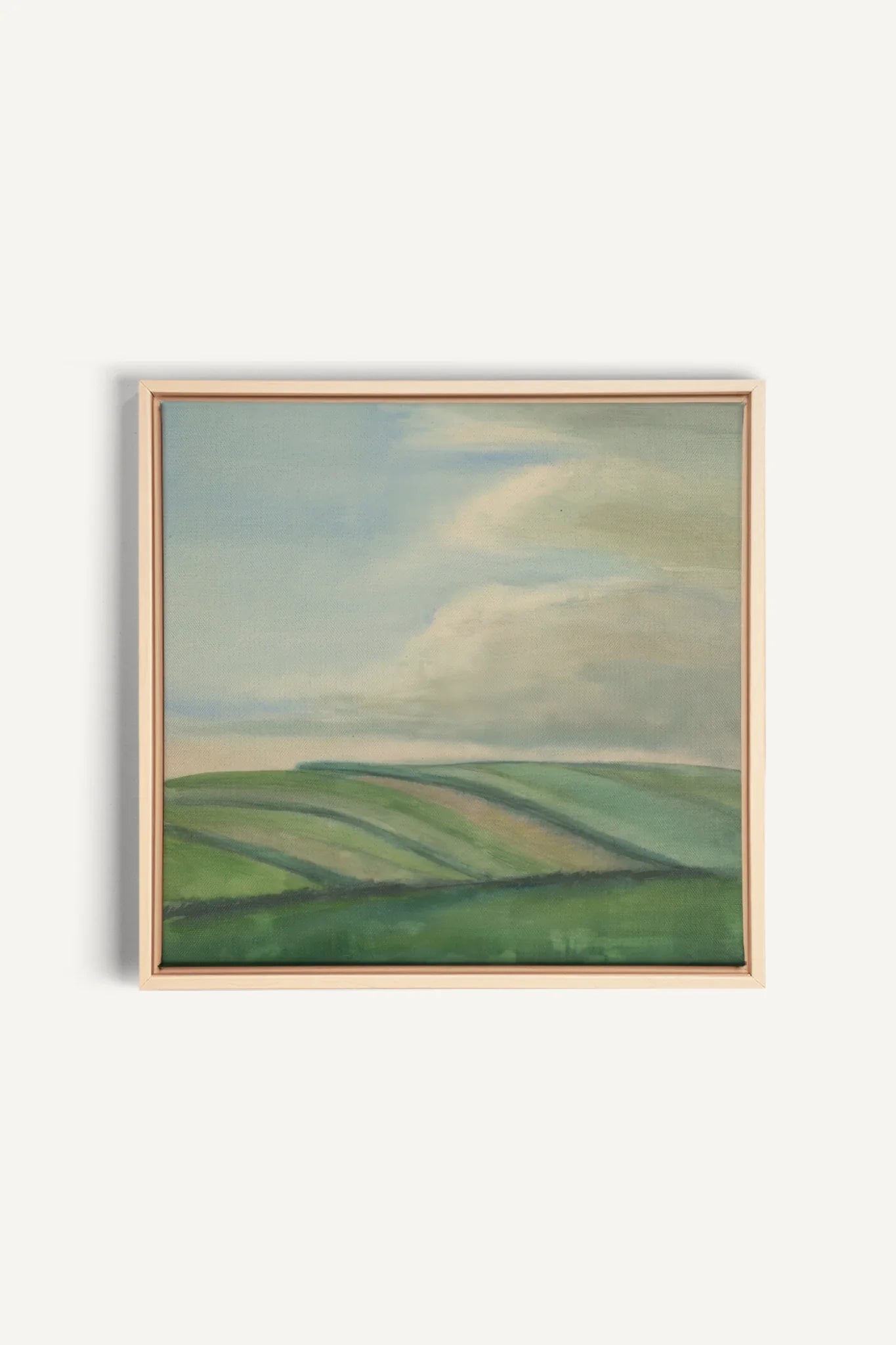 BREATHE THE SKY, Oeuvre sur toile étirée, encadré Naturel Clair