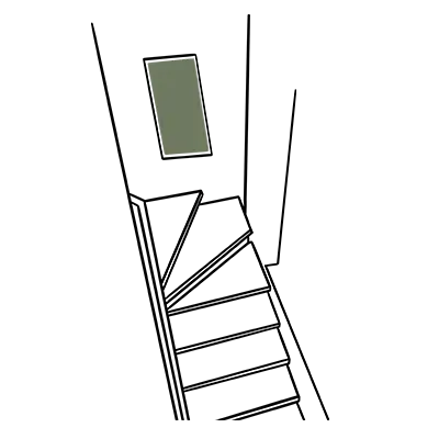 Narrow Stairwell