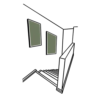 Wide Stairwell