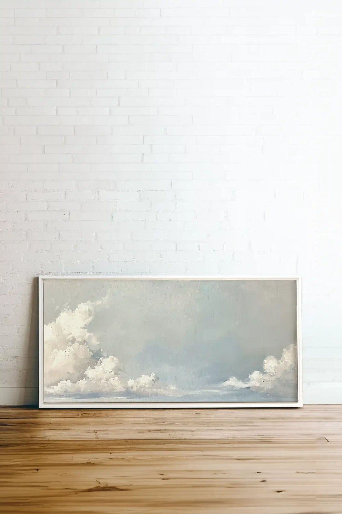 CLOUDSCAPE, Oeuvre sur toile étirée, encadré Blanc