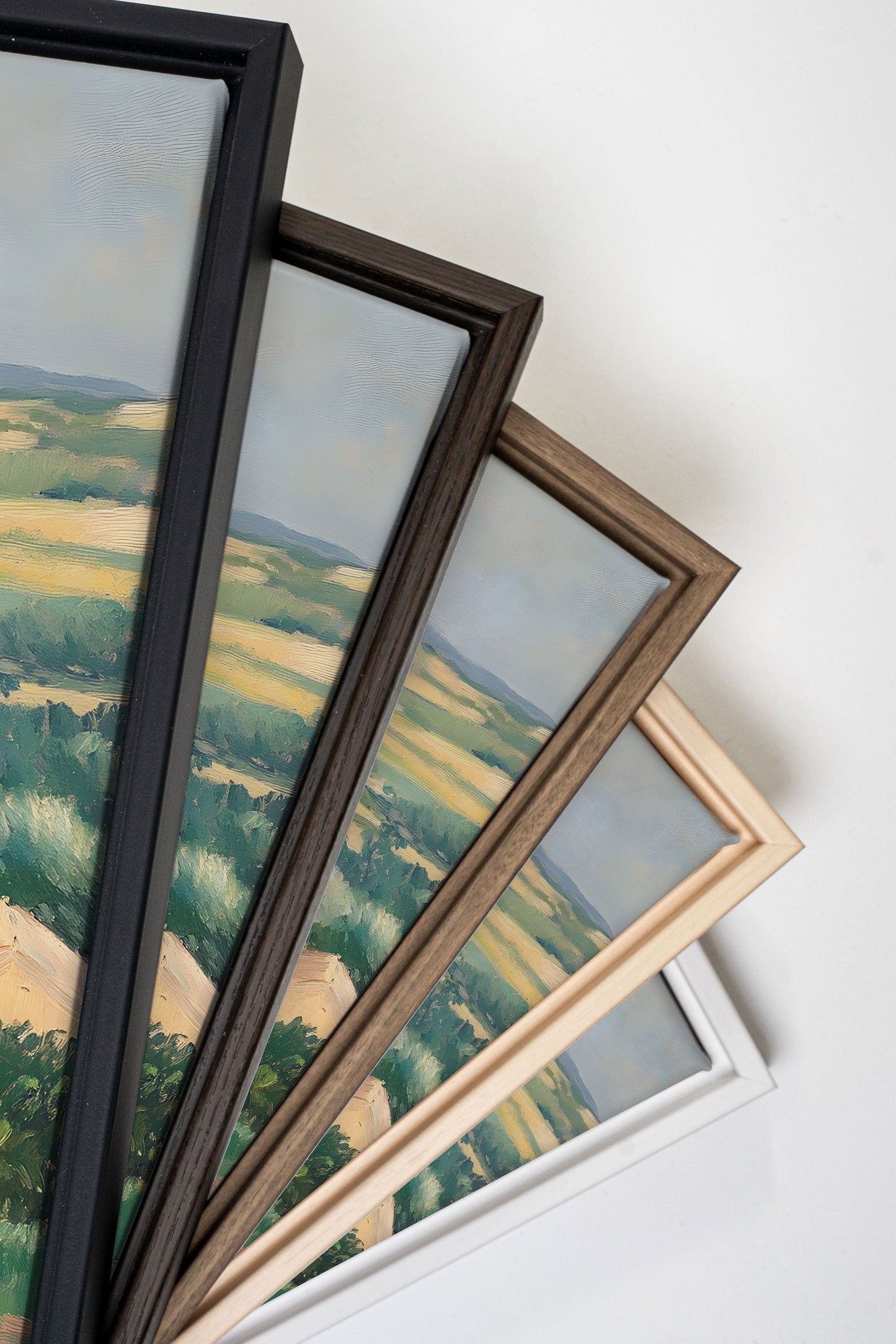VILLAGE IN BLOOM, Work on stretched canvas