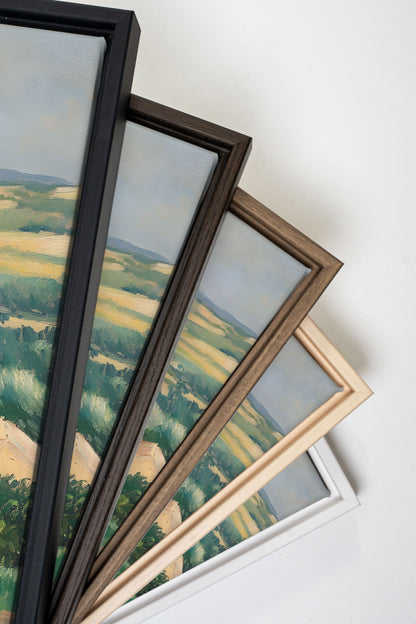 VILLAGE IN BLOOM, Work on stretched canvas