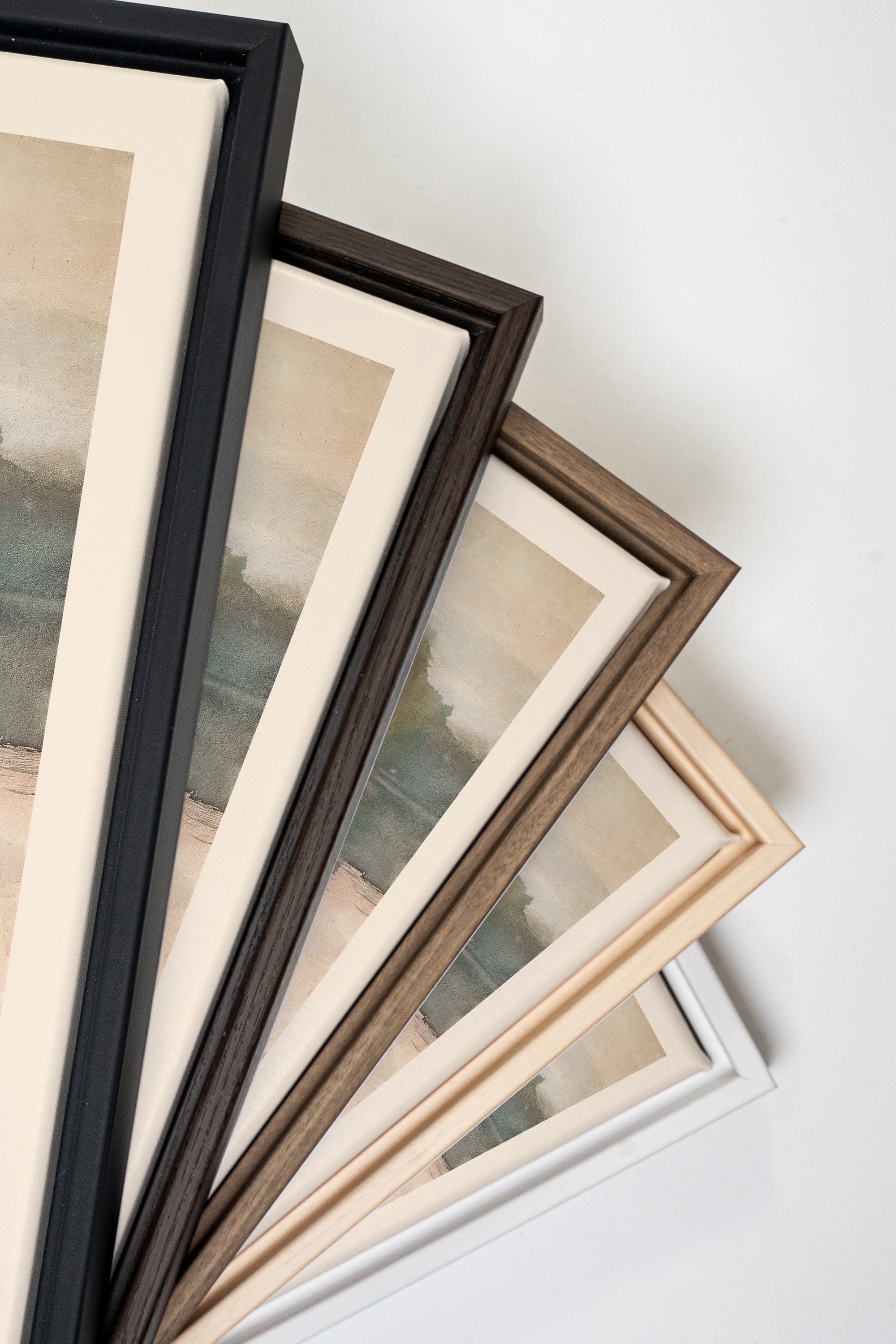 ÉCHO DU LAC, Artwork on stretched canvas, framed Natural Light