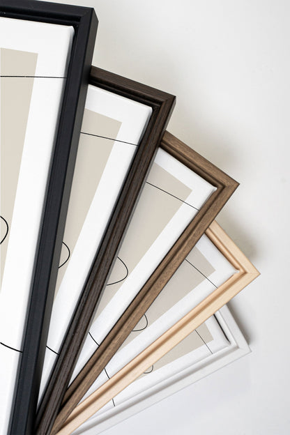 ELEGANT CURVES TRIO (3 works on stretched canvas)