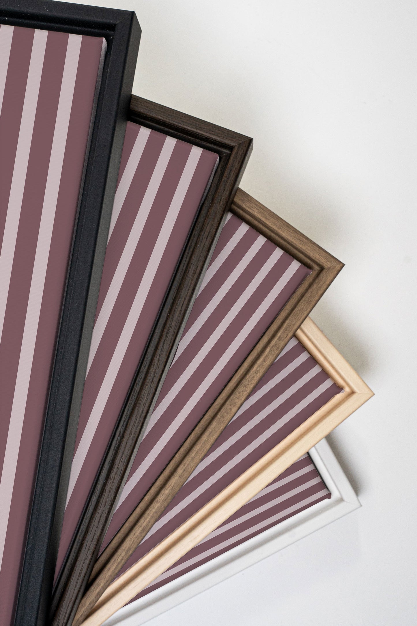 LAVENDER STRIPES, Work on stretched canvas